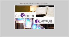 Desktop Screenshot of hotel-dekroon.nl