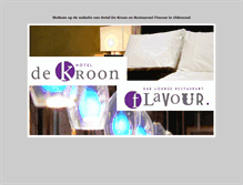 Tablet Screenshot of hotel-dekroon.nl